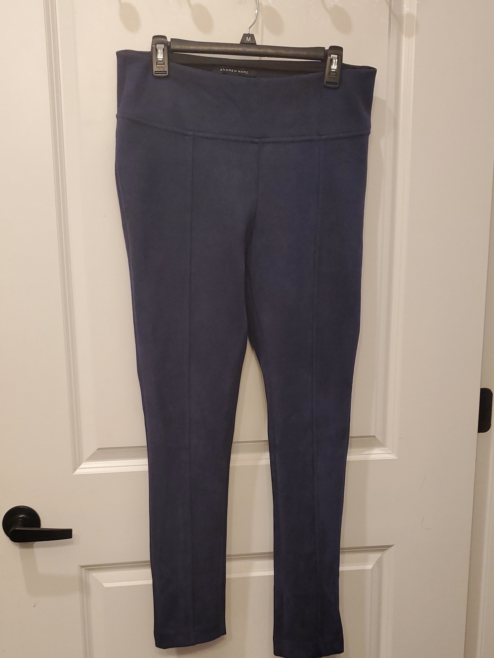 Andrew Marc Dark Navy High-Rise Ponte Leggings